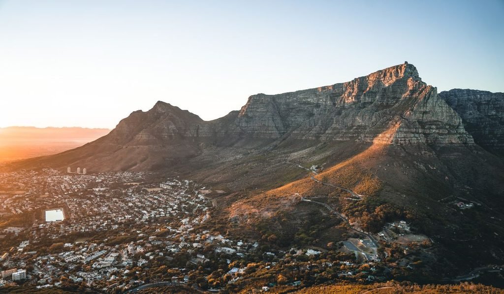 hiking to table mountain